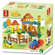 Sluban Educational Building Block Happy Farm Learning Toy M38-B6019 