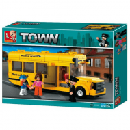 Best Building BLock Toys & Educational Toys with Sluban M38 B0507 Small School Bus, Multi Color (219 Pieces)