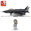 Best Building BLock Toys & Educational Toys with Sluban Lightning II Fighter Aircraft M38-B0510